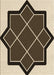 Patterned Bakers Brown Rug, pat2664brn