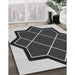 Patterned Platinum Silver Gray Rug in Family Room, pat2664gry