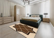 Patterned Red Rug in a Bedroom, pat2664org