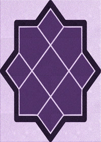 Machine Washable Transitional Purple Rug, wshpat2664pur