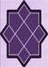 Machine Washable Transitional Purple Rug, wshpat2664pur