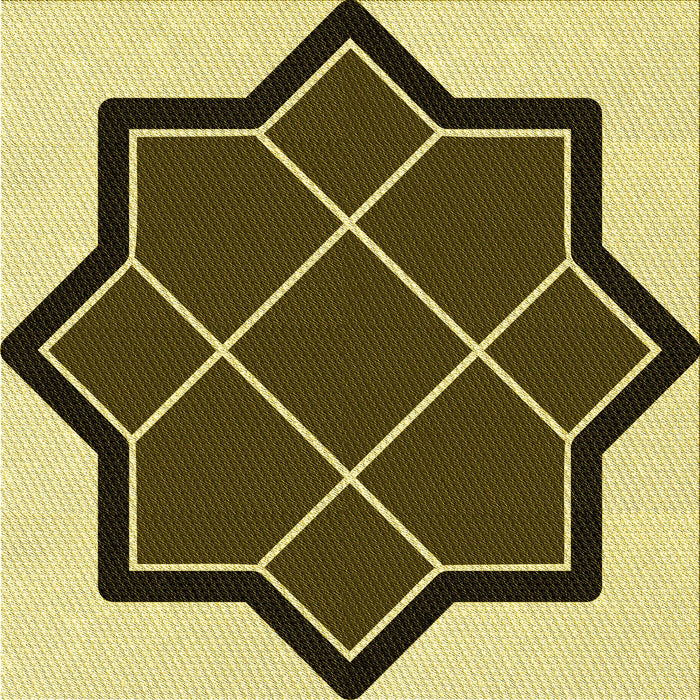 Round Patterned Bakers Brown Rug, pat2664yw