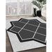 Machine Washable Transitional Charcoal Black Rug in a Family Room, wshpat2664