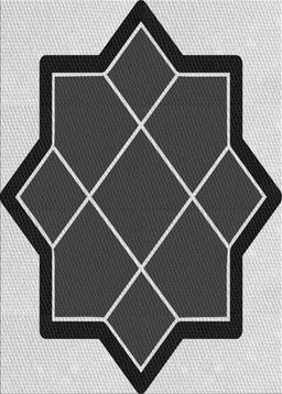 Patterned Charcoal Black Novelty Rug, pat2664