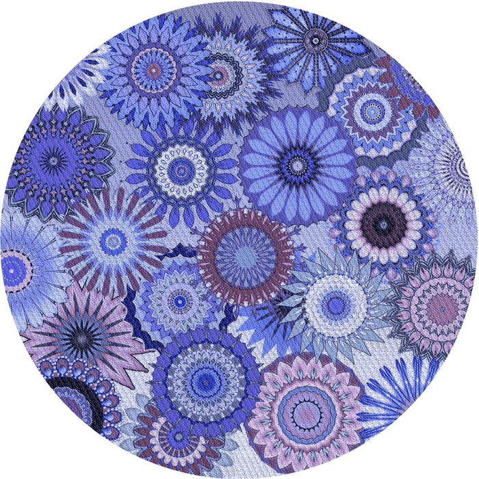 Square Machine Washable Transitional Denim Blue Rug in a Living Room, wshpat2665blu