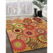 Machine Washable Transitional Yellow Rug in a Family Room, wshpat2665org