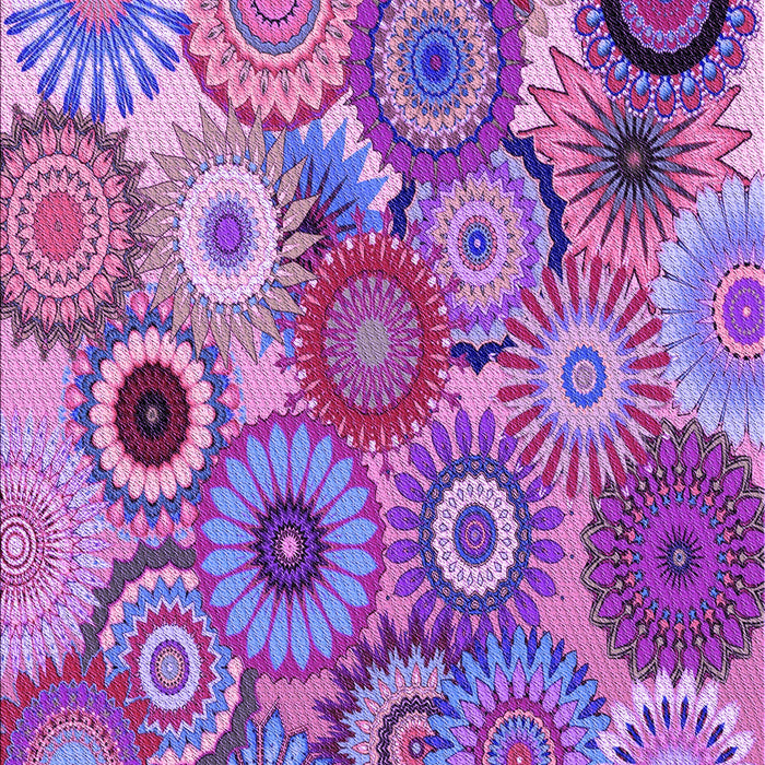 Patterned Dark Orchid Purple Rug, pat2665pur