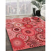 Machine Washable Transitional Red Rug in a Family Room, wshpat2665rd