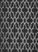 Patterned Charcoal Black Rug, pat2666gry