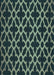 Patterned Deep Teal Green Rug, pat2666lblu