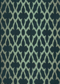 Machine Washable Transitional Deep Teal Green Rug, wshpat2666lblu