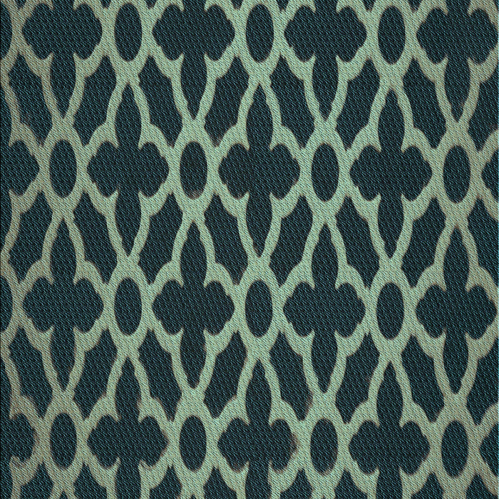 Machine Washable Transitional Deep Teal Green Rug, wshpat2666lblu