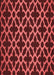 Patterned Red Rug, pat2666rd