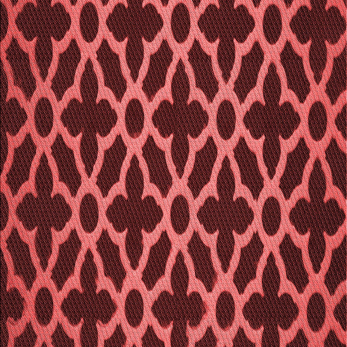 Patterned Red Rug, pat2666rd