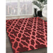 Machine Washable Transitional Red Rug in a Family Room, wshpat2666rd