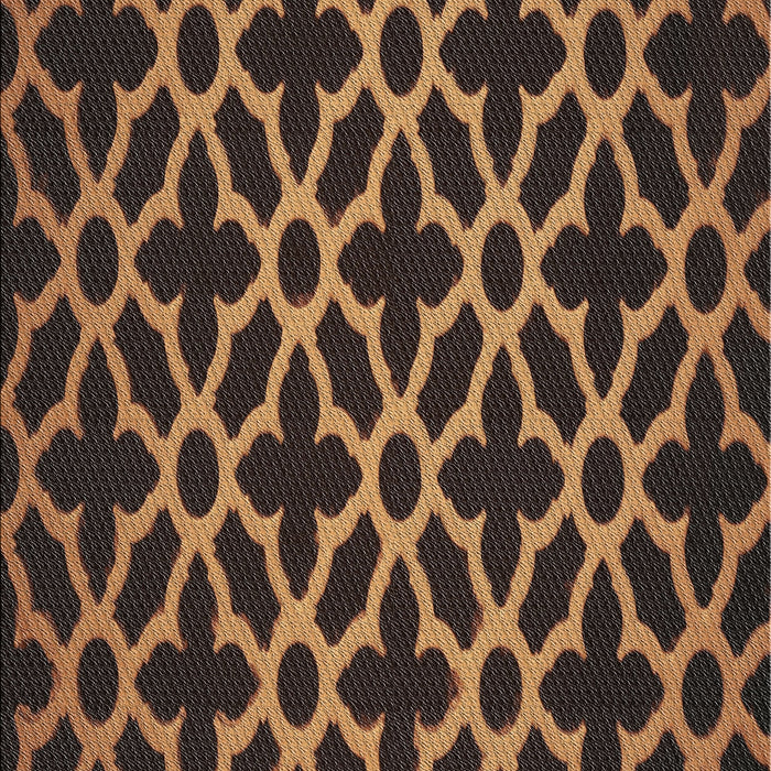 Patterned Black Brown Novelty Rug, pat2666
