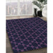 Machine Washable Transitional Midnight Gray Rug in a Family Room, wshpat2667blu