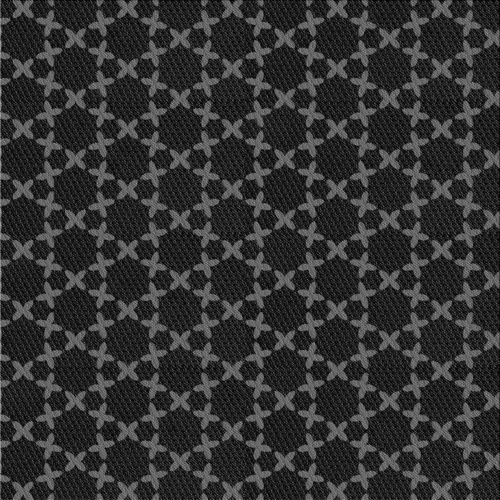 Round Machine Washable Transitional Black Rug, wshpat2667gry