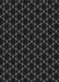 Patterned Black Rug, pat2667gry