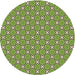 Square Patterned Yellow Green Rug, pat2669brn