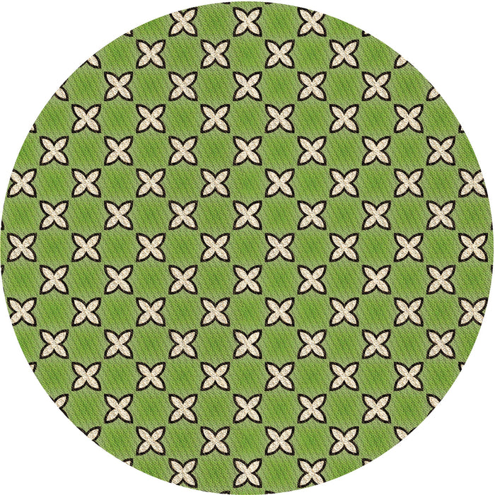 Square Machine Washable Transitional Yellow Green Rug in a Living Room, wshpat2669brn