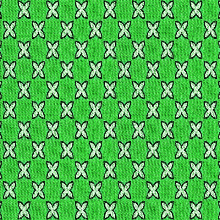 Patterned Neon Green Rug, pat2669grn
