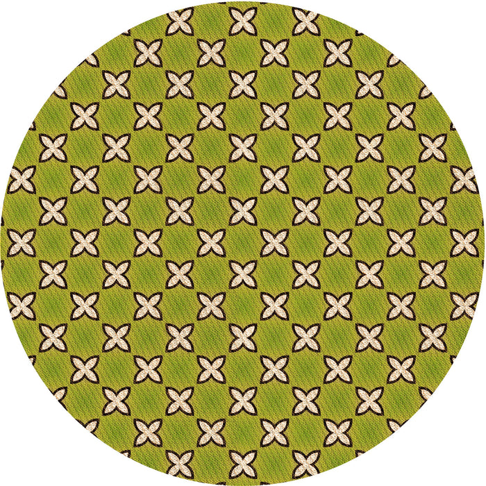 Square Patterned Oak Brown Rug, pat2669org