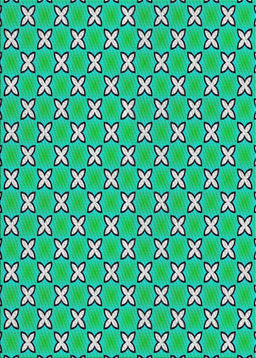 Patterned Spring Green Novelty Rug, pat2669