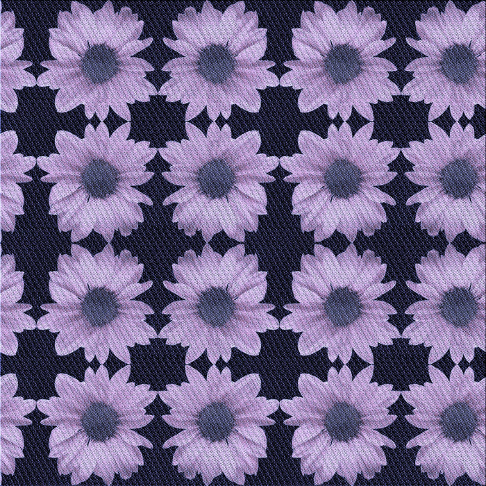 Round Patterned Blue Rug, pat267blu