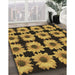 Machine Washable Transitional Bakers Brown Rug in a Family Room, wshpat267brn