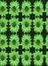 Patterned Deep Emerald Green Rug, pat267grn