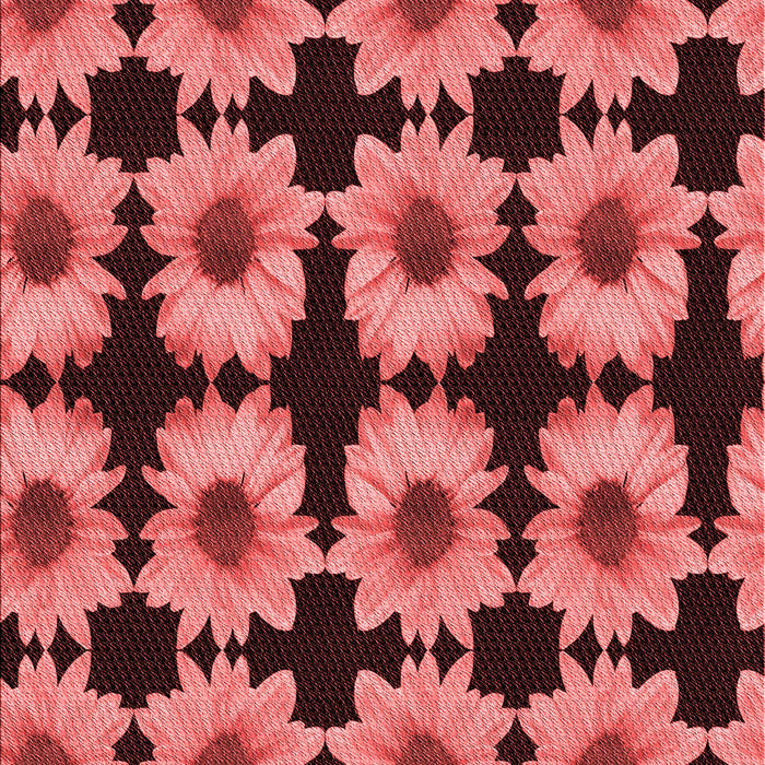 Patterned Saffron Red Rug, pat267rd