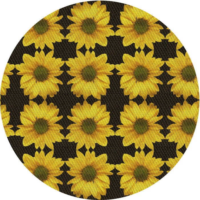 Square Patterned Bakers Brown Rug, pat267yw