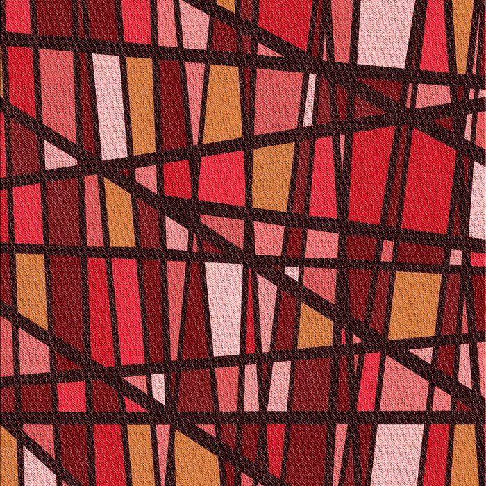 Patterned Chestnut Red Rug, pat2670rd