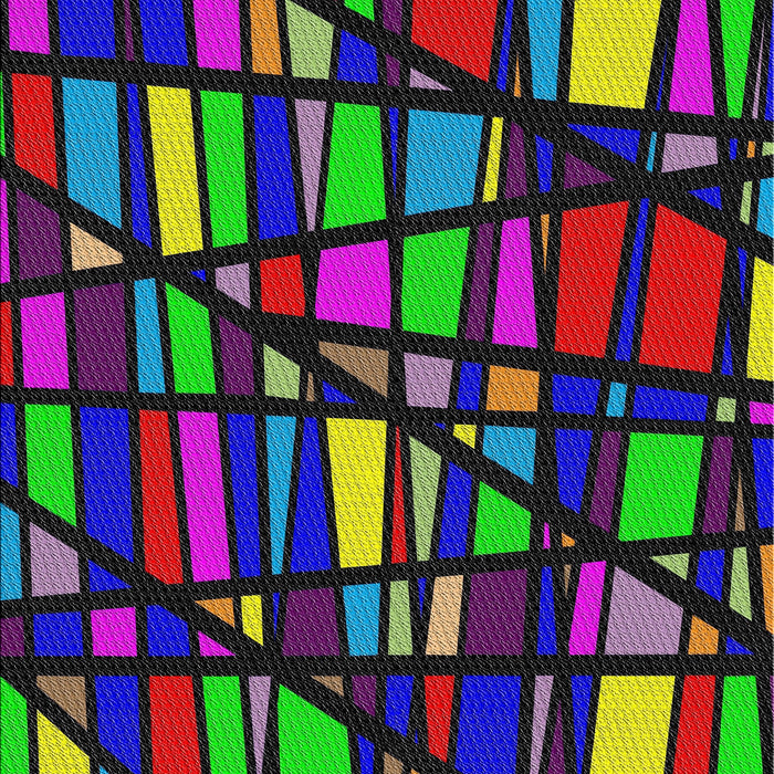 Patterned Dark Purple Modern Rug, pat2670