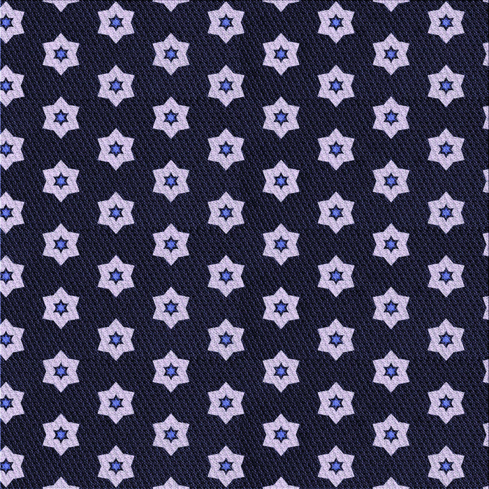 Round Patterned Periwinkle Purple Rug, pat2671blu