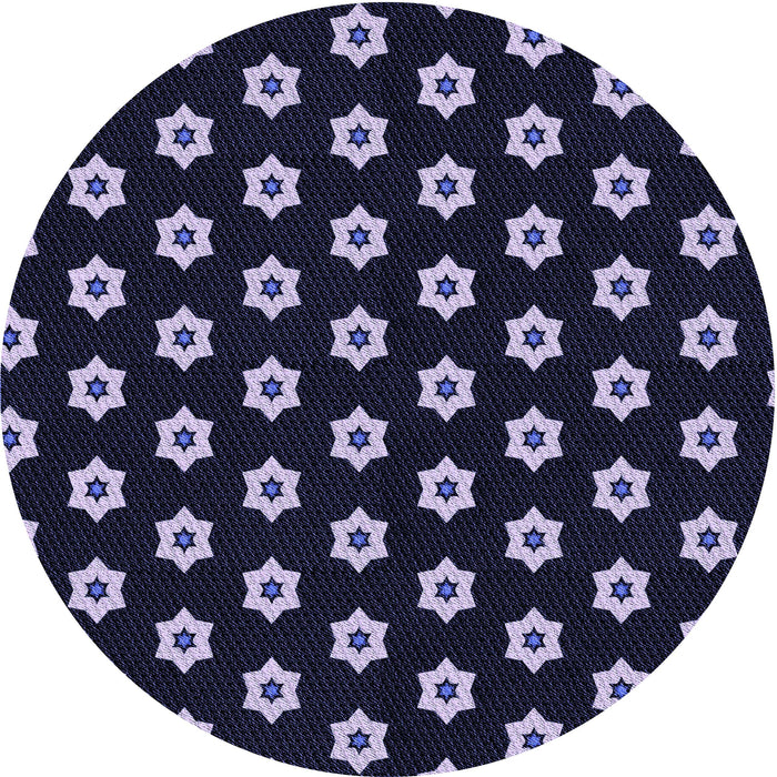 Square Patterned Periwinkle Purple Rug, pat2671blu