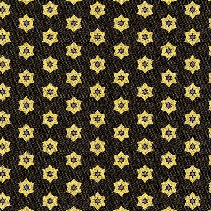 Round Patterned Black Rug, pat2671brn