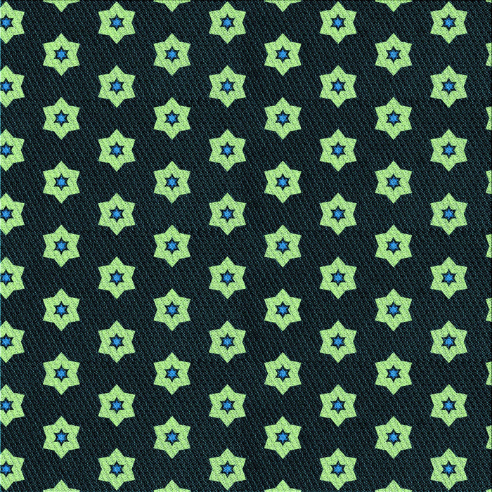 Round Patterned Black Rug, pat2671lblu