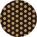 Square Patterned Light Brown Rug, pat2671org