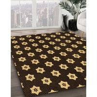 Patterned Light Brown Rug, pat2671org