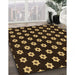 Patterned Light Brown Rug in Family Room, pat2671org