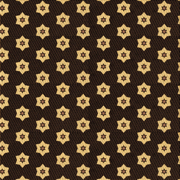 Round Patterned Light Brown Rug, pat2671org