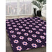 Patterned Orchid Purple Rug in Family Room, pat2671pur