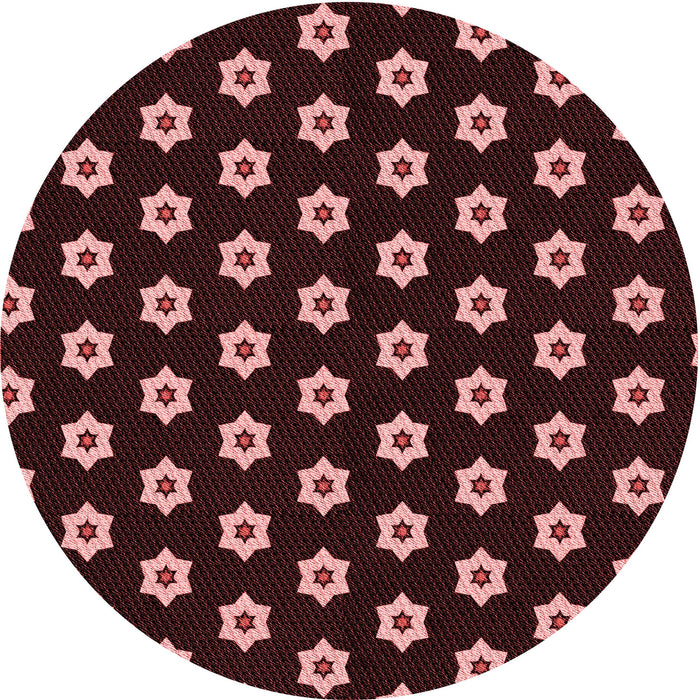 Square Patterned Chocolate Brown Rug, pat2671rd