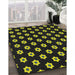 Machine Washable Transitional Black Rug in a Family Room, wshpat2671