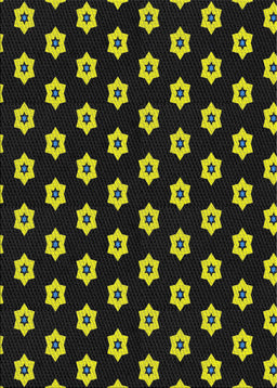 Patterned Black Novelty Rug, pat2671