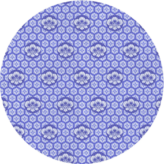 Square Machine Washable Transitional Blue Rug in a Living Room, wshpat2672blu