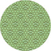 Square Machine Washable Transitional Pastel Green Rug in a Living Room, wshpat2672grn