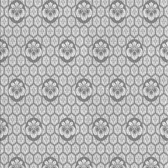 Patterned Gunmetal Gray Rug, pat2672gry